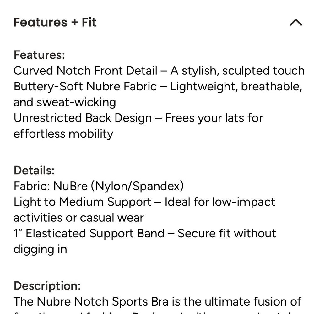 NWT $46 BuffBunny Buff Bunny Nubre Notch Sports Bra in Oat Milk (Cream) Sz L - Picture 6 of 16